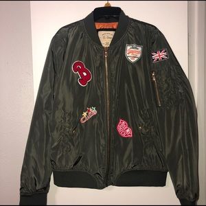 Bomber Jacket full zip with Patches